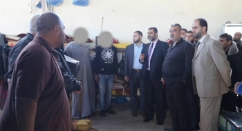 خلال زيارته التفقدية لسجن خانيونس المركزي.