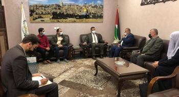 النائب العام يستقبل وفداً من مؤسسة الشيخ احمد ياسين الدولية