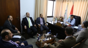  المكتب الفني بالنيابة العامة ونيابة غزة الجزئية الثالثة يناقشان تسديد الملفات المدورة حسب الاختصاص