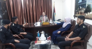 نيابة غزة الجزئية الثانية تستقبل مدير مركز إصلاح وتأهيل  طيبة المركزي لبحث سبل التعاون المشترك