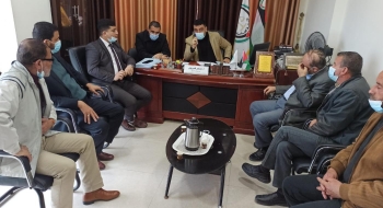 رئيس نيابة غزة يطلع   وفداً من عائلة  العرعير على مجريات التحقيق بواقعة القتل