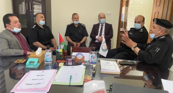 رئيس نيابة المؤسسات  يستقبل مدير عام وقيادة مديرية الدفاع المدني، ويؤكدون الحرص على تطبيق شروط الأمن والسلامة العامة للمنشآت