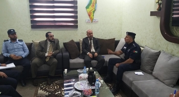 رئيس نيابة غزة الثالثة يستقبل مدير عام وضباط شرطة المرور