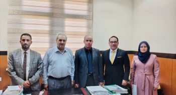 المكتب الفني في النيابة العامة يجري زيارة تعاونية للمكتب الفني في القضاء