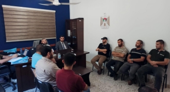 وكيلا نيابة رفح  يعقدان  محاضرة تدريبة لضباط تحقيق مكافحة المخدرات بالمحافظة