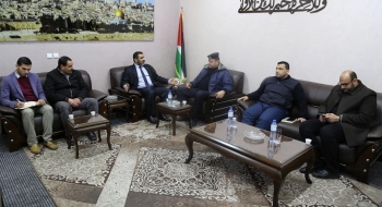 النائب العام يجتمع بقيادة الشرطة الفلسطينية في مكتبه