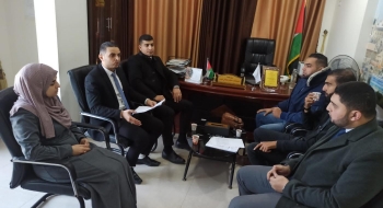 نيابة غزة الجزئية الأولي تعقد اجتماعاً مع شرطة مرور محافظة غزة