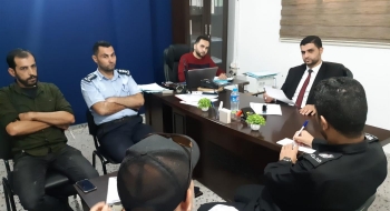 نيابة رفح الجزئية وقِسمَي المباحث والتحقيق في محافظة رفح يبحثون سبل التعاون المشترك