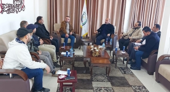 نيابة غزة الجزئية الدائرة الثالثة تعقد اجتماعاً مع مباحث التموين
