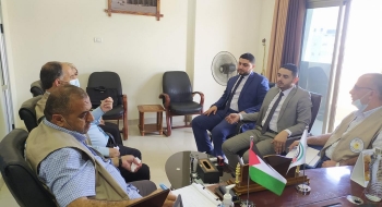 مدير نيابة غزة الأولي  يستقبل  مكتب المراقب العام للداخلية لتعزيز التعاون والتنسيق