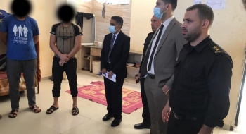 نيابة غزة  الكلية تتفقد النزلاء بمركز إصلاح وتأهيل طيبة المركزي