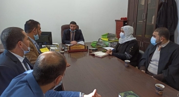 النيابة الجزئية ومحكمة الصلح في محافظة خانيونس تناقشان سبل تعزيز خدمة المواطنين وارساء العدالة