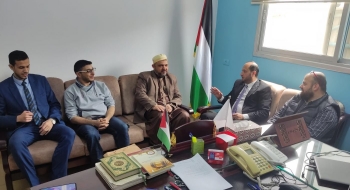 نيابة الوسطى الجزئية تستقبل رئيس بلدية دير البلح
