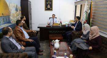 رئيس الإدارة العامة للتفتيش القضائي يعقد اجتماعه الأول بأعضاء وموظفي الإدارة