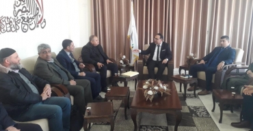 نيابة غزة الجزئية الثالثة تستقبل وفداً من بلدية غزة