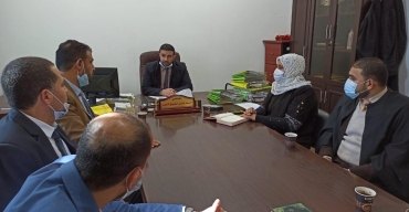 النيابة الجزئية ومحكمة الصلح في محافظة خانيونس تناقشان سبل تعزيز خدمة المواطنين وارساء العدالة