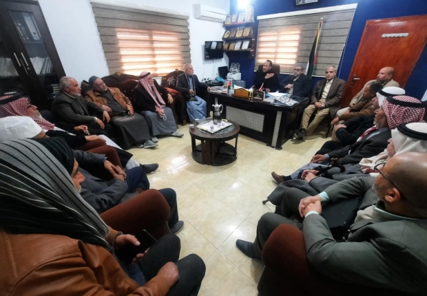 مدير نيابة رفح الجزئية يلتقي بمدير عام شؤون العشائر في محافظة رفح
