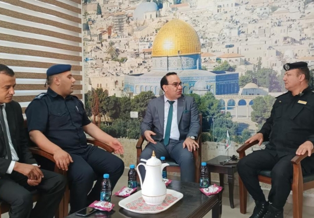 نيابة غزة الجزئية الثالثة تجتمع مع ممثلي الدفاع المدني لمحافظة غزة ومركز شرطة الزيتون