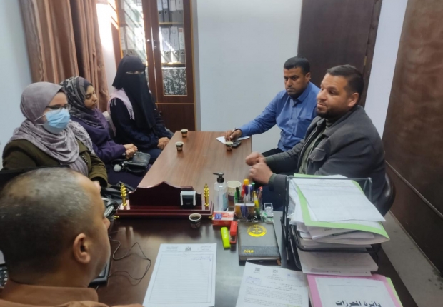 دائرة المحرزات تعقد اجتماعاً مع المعمل الجنائي في وزارة العدل