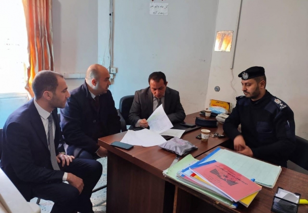 نيابة غزة الجزئية الثانية تُجري زيارة تفقدية لمركز شرطة الرمال