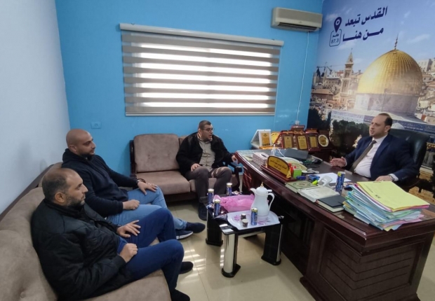 نيابة الوسطى الجزئية تستقبل وحدة التنسيق المركزي في سرايا القدس