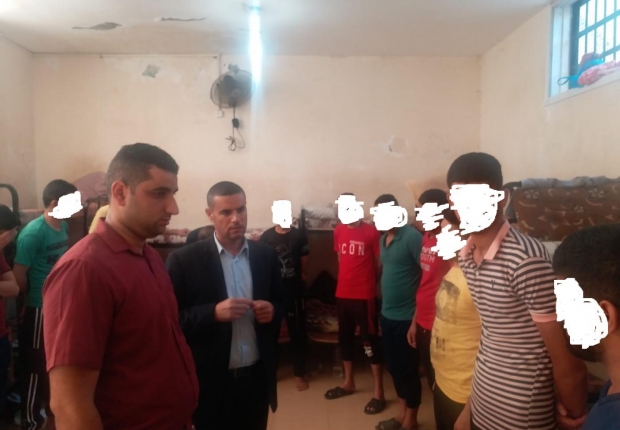 نيابة شمال غزة الكلية تتفقد النزلاء بمركز إصلاح وتأهيل الشمال