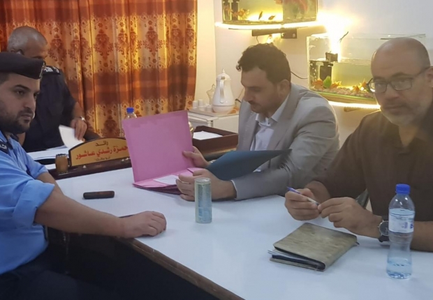 نيابة تنفيذ الأحكام تناقش مع مدير شرطة الشجاعية  آليات تعزيز التعاون ومتابعة تنفيذ الاحكام في القضايا الجزائية
