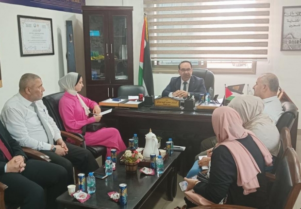 نيابة غزة الجزئية الثالثة تعقد اجتماعاً مع وفد من المستشارين القانونيين للبنوك