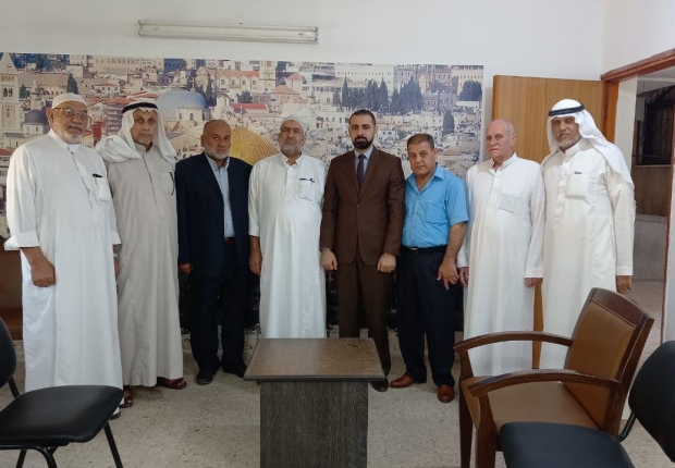 مدير نيابة الشمال الجزئية يستقبل وفد شؤون العشائر والإصلاح  بالمحافظة