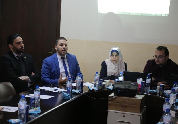 تمهيدا لافتتاح مركز استقبال الجمهور في سرايا نيابة غزة