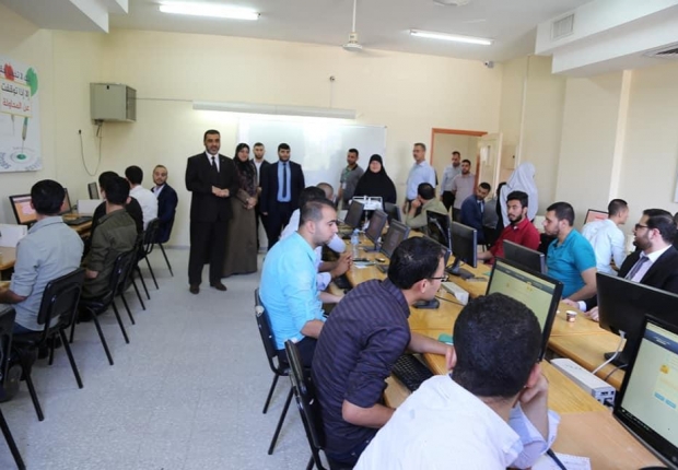 النائب العام يتفقد قاعات تقديم الاختبار المحوسب لاختيار معاوني النيابة العامة.