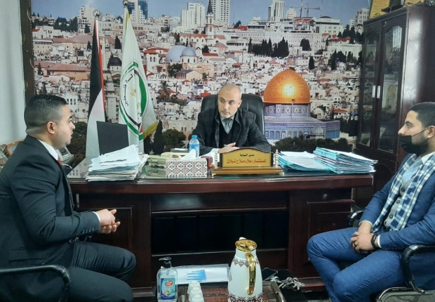 مدير نيابة الوسطى الجزئية يستقبل وفد من نقابة المحامين