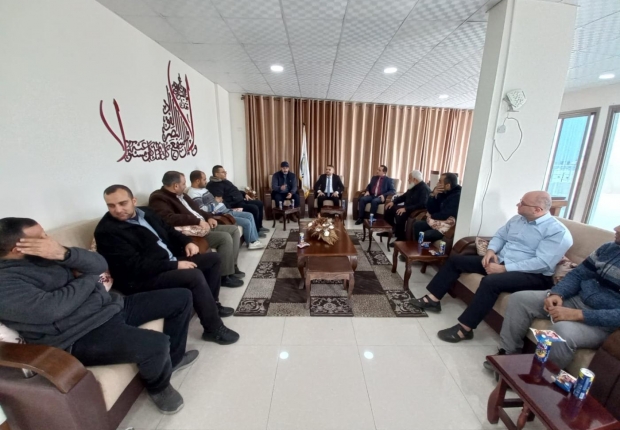 نيابَتَا غزة الجزئية الأولى والثانية تستقبل ممثل الفصائل الفلسطينية