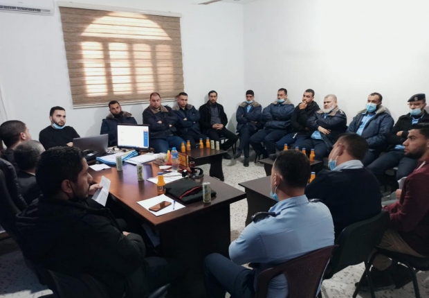 نيابة رفح الجزئية  تختتم دورة مهارات وفنون التحقيق لضباط مركز شرطة رفح المدينة