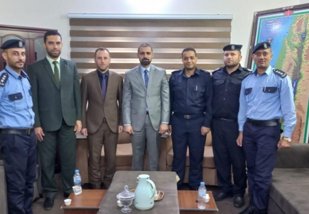مدير نيابة شمال غزة  ومدير شرطة معسكر جباليا  يؤكدان على ترسيخ العدالة وإرساء الاستقرار المجتمعي