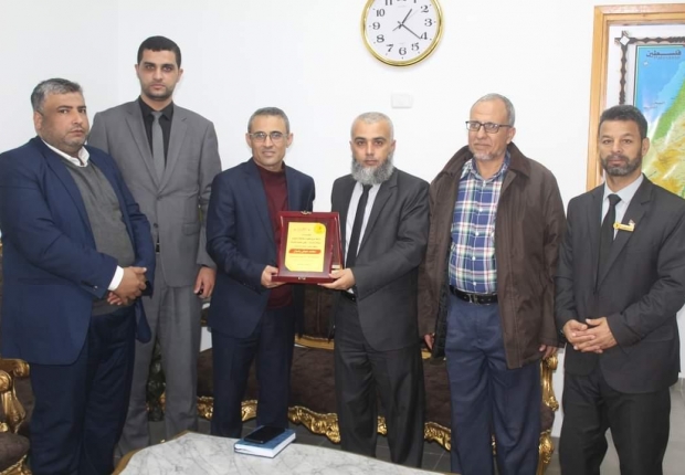 نيابة خانيونس الجزئية تستقبل إدارة شركة توزيع الكهرباء فرع خانيونس
