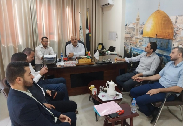 رئيس نيابة غزة الكلية يعقد اجتماعه الشهري بأعضاء النيابة