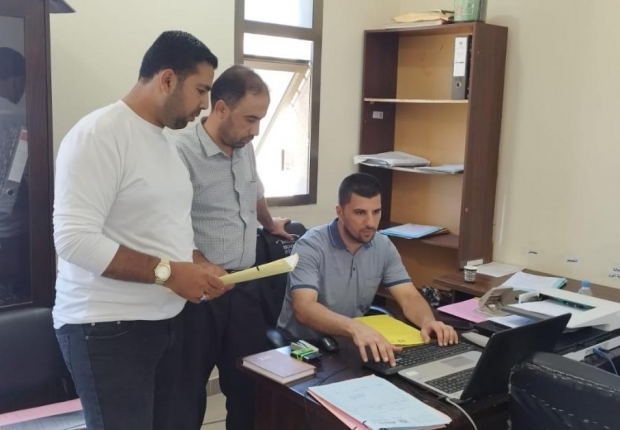 دائرة الأرشيف المركزي في النيابة العامة تُجري جولة تفقدية على كافة النيابات الجزئية في قطاع غزة