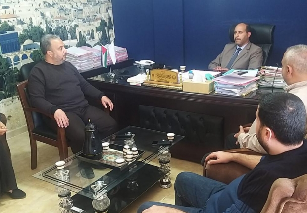 نيابة رفح الكلية تستقبل وفداً من إدارة وزارة الداخلية - الشق المدني في محافظة رفح