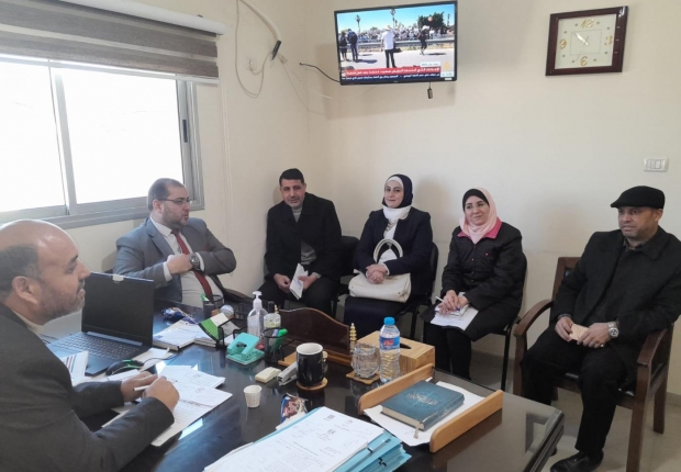 نيابة جرائم الأموال تجتمع مع وفد من نقابة الصيادلة في فلسطين في قطاع غزة