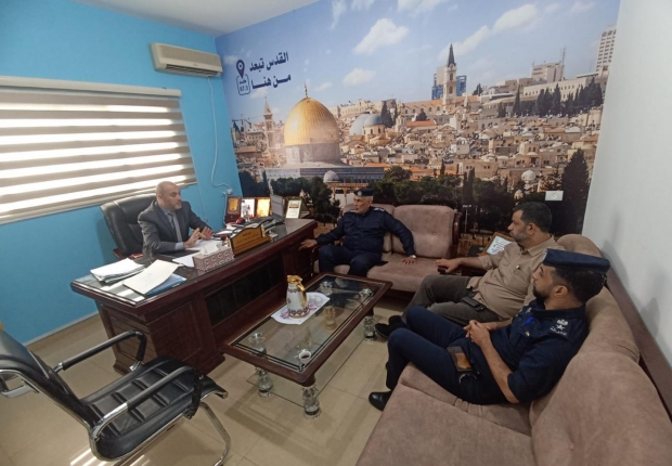 نيابة الوسطى الجزئية تستقبل مدير المحافظة وإدارة المباحث العامة لتعزيز التعاون المشترك