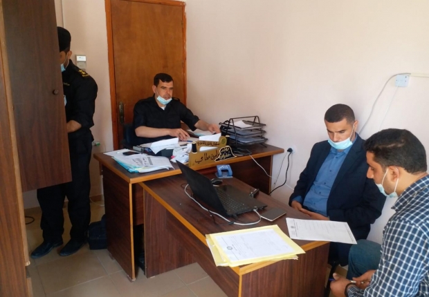 وكيل نيابة شمال غزة الكلية يتفقد أوضاع النزلاء بمركز اصلاح وتأهيل الشمال