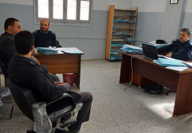  نيابة غزة الجزئية الثالثة تُجري زيارة لدوائر الأرشيف في المراكز الشرطة في محافظة غزة  
