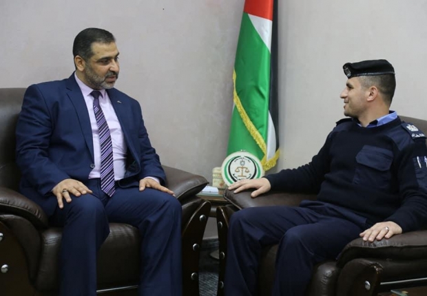 النائب العام يؤكد خلال اجتماعه مع الشرطة القضائية في محافظة غزة على حسن استقبال الجمهور