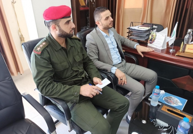 رئيس نيابة غزة الأولي  ومدير الشؤون القانونية بالشرطة العسكرية يؤكدان على الالتزام بدقة وسلامة الإجراءات القانونية وترسيخ هيبة القضاء