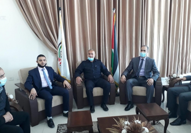 سرايا نيابة غزة تستقبل مدير شرطة المحافظة و مجلس قيادة الشرطة