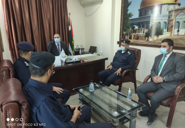 مدير نيابة غزة الدائرة الثانية يستقبل مدير شرطة الشاطئ  ويؤكدان على تعزيز التعاون الاجرائي وتجويد الخدمات العدلية
