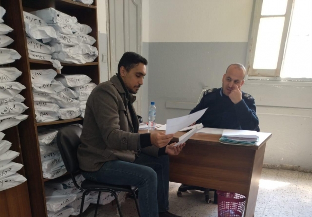  قسم السكرتارية والأرشيف بنيابة غزة الجزئية الثانية يعقد اجتماعاً مع قسم الأرشيف بمركز شرطة الرمال