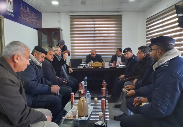 نيابة غزة الجزئية الدائرة الثالثة تعقد اجتماعاً مع الشؤون القانونية والتفتيش والمتابعة لبلدية غزة وشرطة البلدية لبحث سبل التعاون المشترك