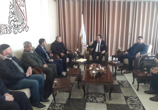 نيابة غزة الجزئية الثالثة تستقبل وفداً من بلدية غزة